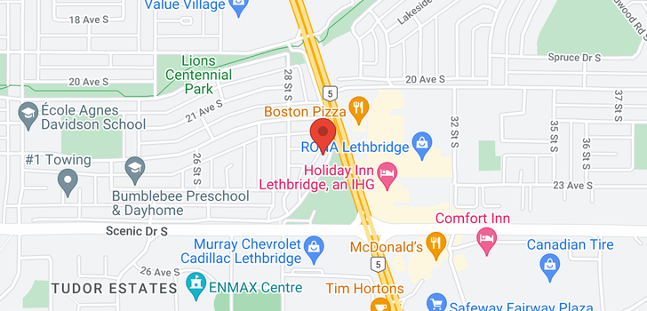map of 2220 MAYOR MAGRATH Drive S